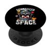 Schnauzer Lover Space Design Funny Mini Schnauzer PopSockets Adhesive PopGrip