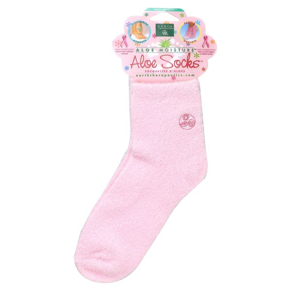 Aloe Moisture, Aloe Socks, Pink, 1 Pair