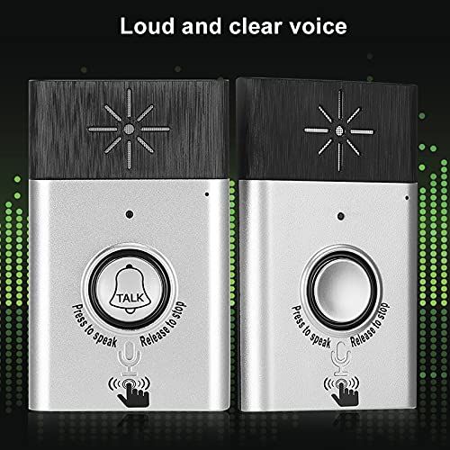Wireless Doorbell intercom, 2-Way Talk Smart Wireless Voice Intercom Door Bell Indoor Outdoor Interphone Access Control System Door Chime Kit, for Home Office Security