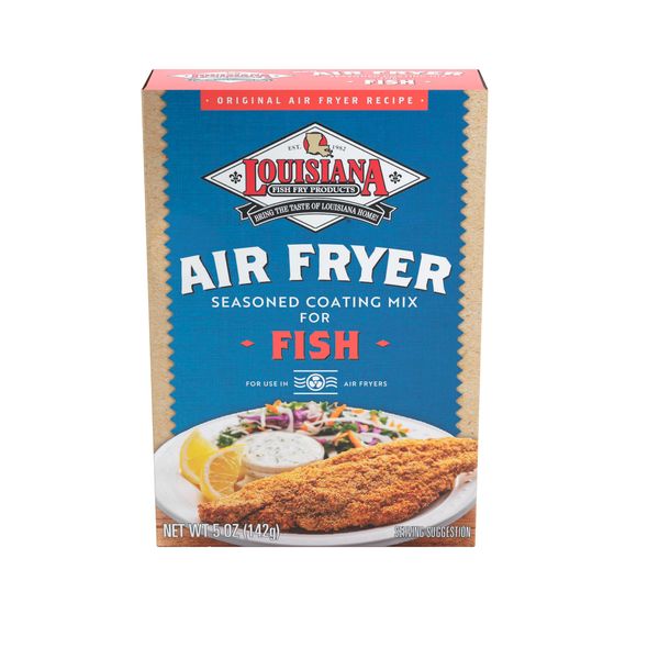 Louisiana Fish Fry, Air Fry Fish Coating Mix, 5 oz (Pack of 6)