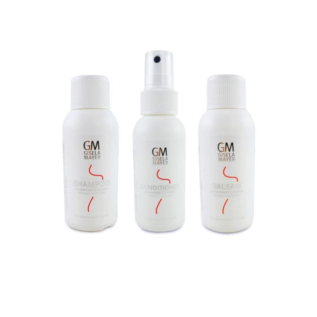 Gisela Mayer Perücken Reiseset 75ml Shampoo Balm Condtioner Reisepflegeset set kit Flughafen getestet