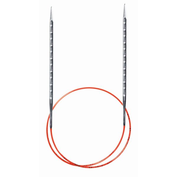 Rocket 2 Squared Square Circular Needle, Metal, Silver, 80cm 3mm