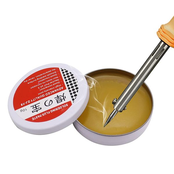 MZMing 10g Solder Flux Paste Electrical Flux Soldering Paste Tin No-Clean Solder Grease Professional Mechanic Welding Repair Tool for Phone SMD PCB BGA PGA - Rosin (Lead Free)