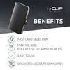 I-CLIP Slim Wallet black (available in 7 models)