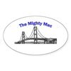 CafePress The Mighty Mac Oval Sticker Oval Car Bumper Sticker