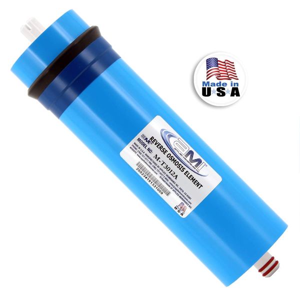 300 GPD Tankless Reverse Osmosis Membrane | Tankless RO Membrane Water Filter Replacement for Reverse Osmosis Water Filtration System | 3" x 12" Universal Compatibility | Made in USA