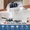 450CFM 30" Built-In/Insert Range Hood Kitchen Vent LEDs Light 3-Speed Fan New