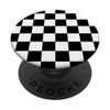 PopSockets Checkered Pattern White and Black Checkerboard Pattern PopSockets PopGrip: Swappable Grip for Phones & Tablets