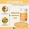 Vitamin E Natural 400 IU per Capsule | 60 Capsules | With All 8 Vitamin E Forms | Vegan from Sunflower | 100% Paper Packaging
