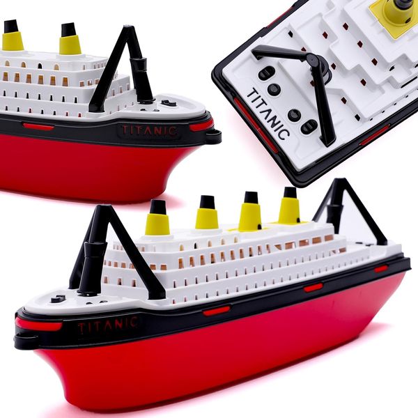 Toyland® 41cm (16") Titanic Replica Toy Boat - Kids Floating Water Toy - Pool & Bathtime Toys - 3 Years+