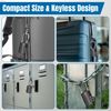 2 Pack Padlocks with Code, Luggage Suitcase Locks, 3-Digit Security Suitcase Locks Combination for Gym Locker, Briefcase, Backpack, Laptop Bag