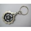 Bicycle Chain Keychain with Pulley Black
