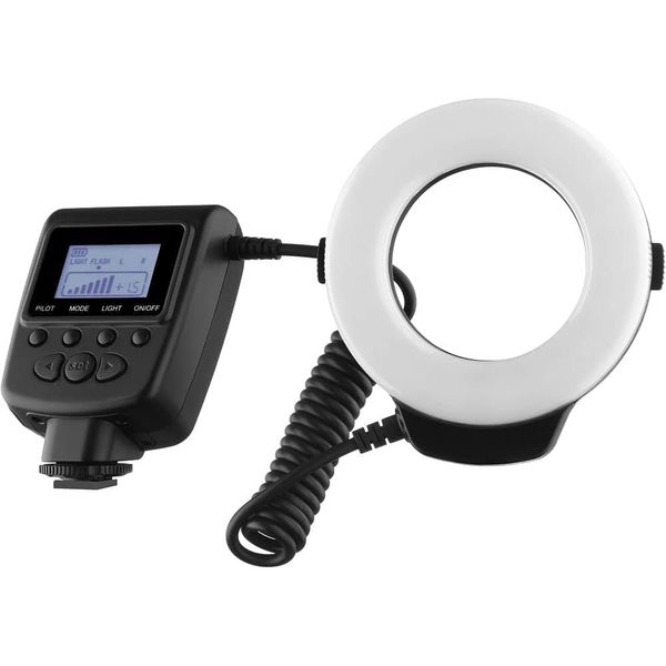 Macro Ringlight Flash with LED Display Compatible with Nikon D3100