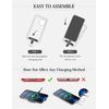 Project-CB Phone Tether Tab 2 Pack, Universal Phone Lanyard Patch Without Adhesive, Phone Strap Replacement Part (White, Clear)