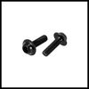 Hihaha 10pcs M5 Motorcycle Windscreen Screw Fairing Windscreen Bolt Black Durable Material