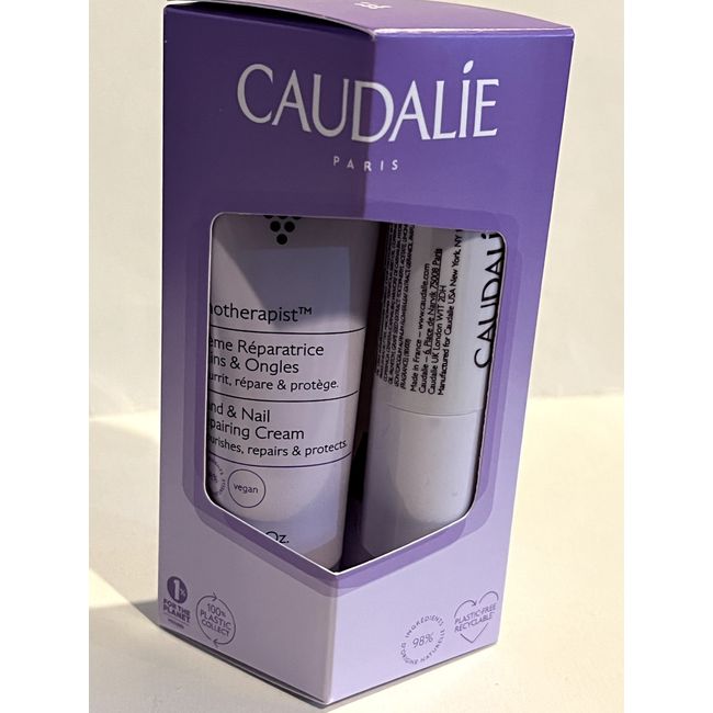 Caudalie Duo Vinotherapist Hand & Nail Repairing Cream 30ml + Lips Stick 4.5g