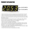 DIY Digital Clock Soldering Kit 4-Digit LED Display with Temperature Sensor, 12H/24H Alarm & Memory Function, STEM Electronics Project for Teens & Adults (Yellow)