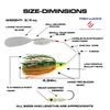 Luck E Strike Hydra-Vibe 3/4 Ounce Spinnerbait with Custom Blades for High Frequency Pulse