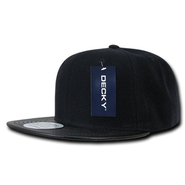 DECKY Acrylic/Vinyll Snapbacks, Black