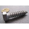 Galvanized Hex Head Lag Screw  1/2 Threads x 2.00" Length, 20 pcs
