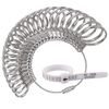 Jewelry Sizers Stainless Iron Ring Sizer Finger Ring Sizing Measuring Tool Ring Sizer Gauge Set Circle Models with Plastic Ring Sizer Belt