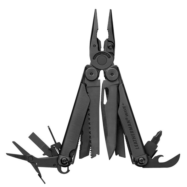 LEATHERMAN WAVPBK-N Multi-Tool Wave Plus Black with MOLLE Black Case