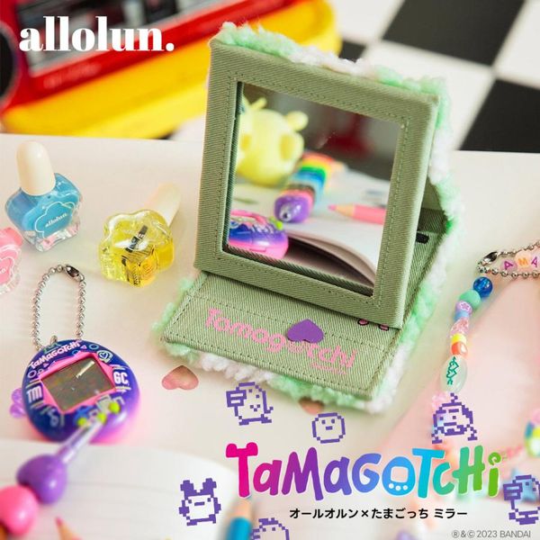 allolun. Kids cosmetics Tamagotchi mirror Kids makeup Girls Tabletop mirror Mirror Gift Christmas Allolun u981913