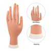 Xmasir Practice Hand For Acrylic Nails Nail Practice Hand Nail Art Practice Tool Set False Hand For Training,2 Sheets Glue Sticker And 20 Pieces Full Cover False Nail(without Holder Stand)