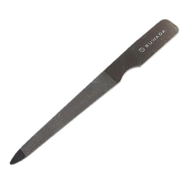 <BR> SUWADA nail file stainless steel nail file silver made in Japan with vinyl case<BR>