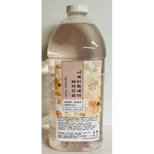 Gala Garden ~ Rose Santal Hand Soap Refill 64 fl oz