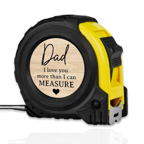 Dad Tape Measure Dad Gifts from Daughter Son Stepdaughter Stepson, Fathers Day Birthday Gifts for Dad Daddy Bonus Dad Stepdad, Woodworking Carpenter Tool Gifts