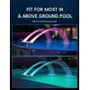 Solar Pool Fountain with 10-Color Lights â€“ Auto Light Sensing, Remote-Control