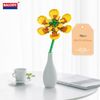 Balody Flower model to be assembled with tiny building blocks. Yellow Michelia