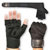 BEAR GRIP - weight lifting gloves with wrist support wraps (X-Large)