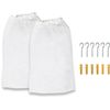 2 PK - SimpleHouseware Stuffed Animals Jumbo Toy Storage Hammock, White