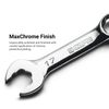 Capri Tools 17 mm WaveDrive Pro Stubby Combination Wrench for Regular and Rounded Bolts