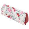 Pearl 092678 Eyeglass Case, White, Semi-Hard, Magnetic, Flower Pattern