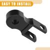 Partuto 2 Pcs 5cm Universal Shock Absorber Height Extension - Metal Black