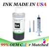 100ml Black bulk refill ink kit w syringe for ALL HP Universal inkjet printer 