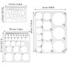 Circle Templates, Drafting Stencils Measuring Tools, Circle Stencil for Drawing, Circle Round Stencil, Drawing Aid Tool, Circle Templates, Circle Template for Drawing, 3 Pack
