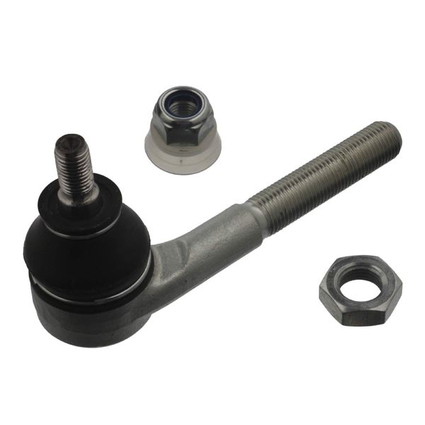 febi bilstein 10659 Spurstangenendstück mit Sicherungsmutter und Kontermutter , 1 Stück, Schwarz