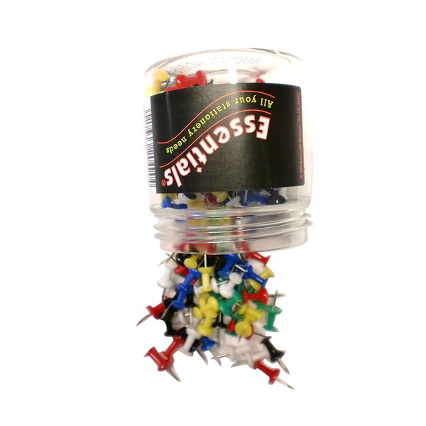 2 x Value Push Pin - Assorted Colour (Pack of 200)