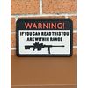 Sniper PVC Patch - Tactical Morale Sniper Warning Gun Patch - Hook Gun Patch