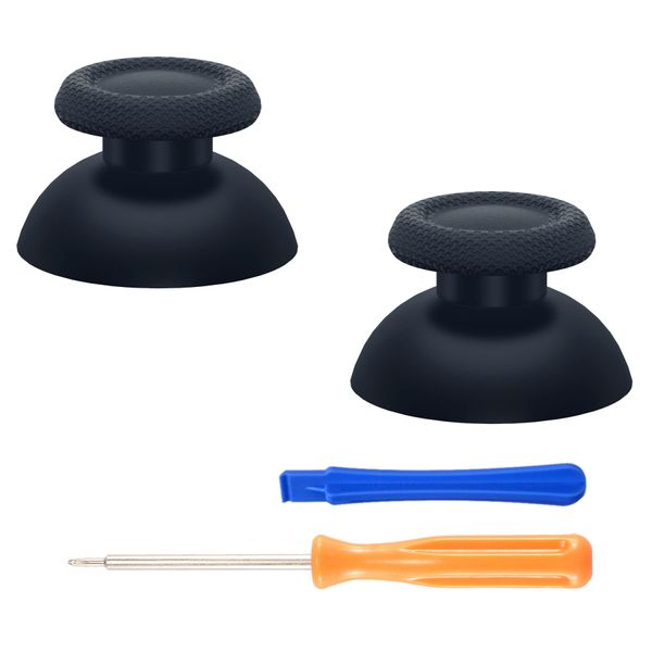 eXtremeRate PS5 Controller Thumb Stick Solid Black Analog Stick for PS5 Controller Custom Joystick for PS4 All Models Controller