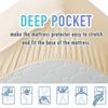 MATBEBY Bedding Quilted Fitted King Mattress Pad Cooling Breathable Fluffy So...