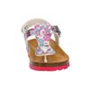 Lico Mädchen Bioline Look Hausschuh, weiss/pink/silber, 34 EU