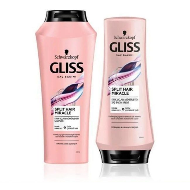 Gliss Split Hair Miracle Şampuan 500 Ml + Split Hair Miracle Saç Kremi 360 Ml