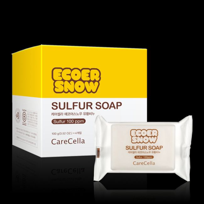 GCOOP CareCella Eco Earth Snow Sulfur Soap 4EA