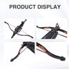 GPP 2 Packs Replacement 17.5" String for 50 lb./ 80 lbs. Pistol Crossbows,Black/Red