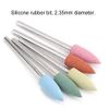 5pcs Nail Drill Bits, Cuticle Drill Bit, Drill Bits for Nails, Nail Bits for Nail Drill Nail Art Manicure Rubber Manicure Pedicure Nail Polishing Burr Accessory for Acrylic Gel Nail (F2)